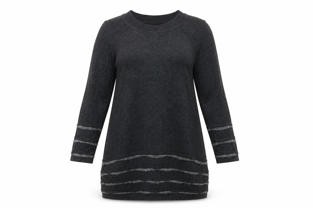 Marks & Spencer Per Una Women Grey Mix Size 10 Tunic Jumper