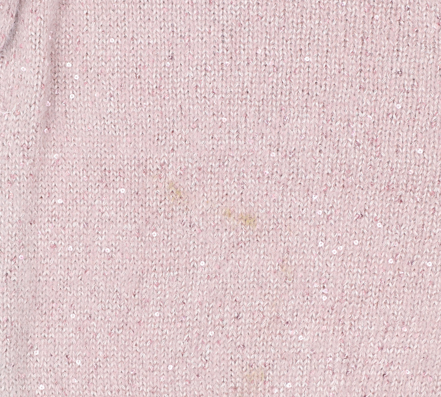 Cotton Traders Women's Dusky Pink Sequin V-Neck Knit Jumper Size 16