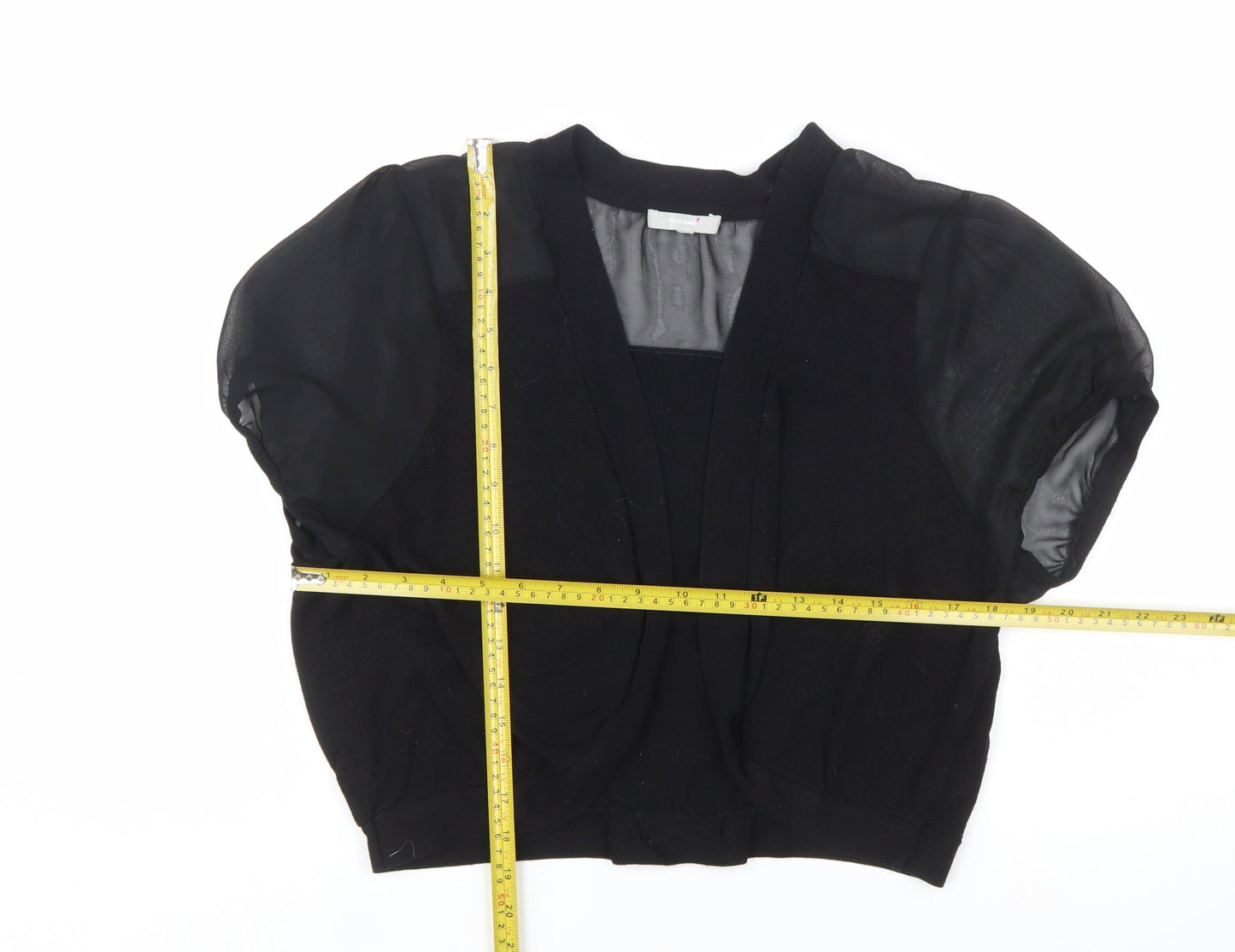Marks and Spencer Per Una Women Black Size 20 Short Sleeve Cardigan