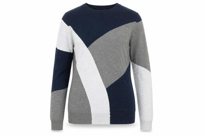 Marks and Spencer Women's Multicoloured Geometric Knit Jumper Size 8