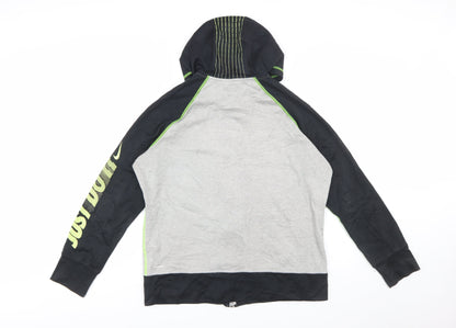 Nike Men's Grey Full Zip Therma-Fit Hoodie XL Sports Fleece