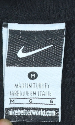 Nike Men's Black Full Zip Hoodie M Regular Fit Fleece