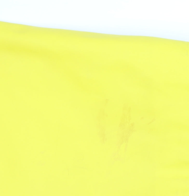 New Look Women’s Yellow Waterproof Hooded Rain Coat Jacket Size 16