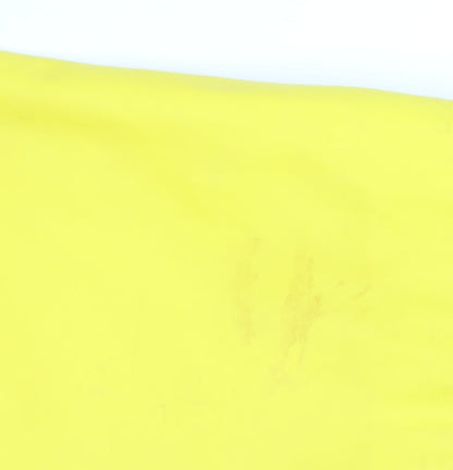 New Look Women’s Yellow Waterproof Hooded Rain Coat Jacket Size 16
