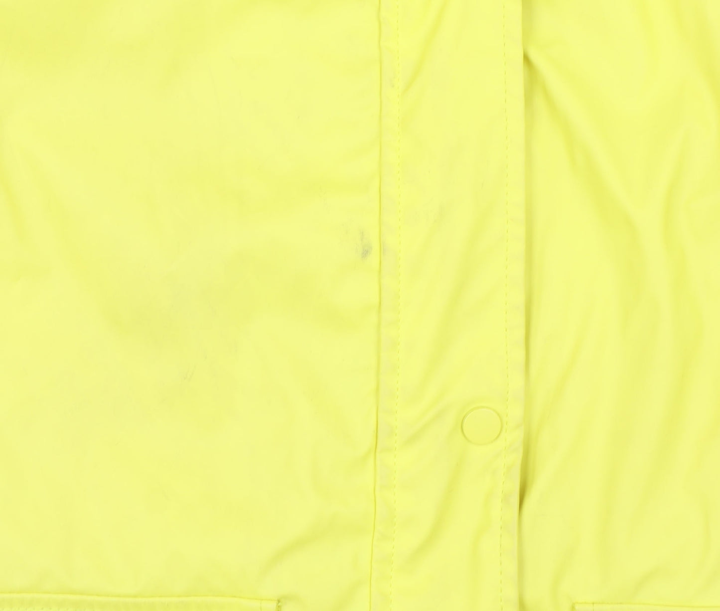 New Look Women’s Yellow Waterproof Hooded Rain Coat Jacket Size 16