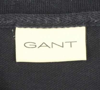 GANT Men's Blue 2XL Classic Cotton Short Sleeve Polo Shirt