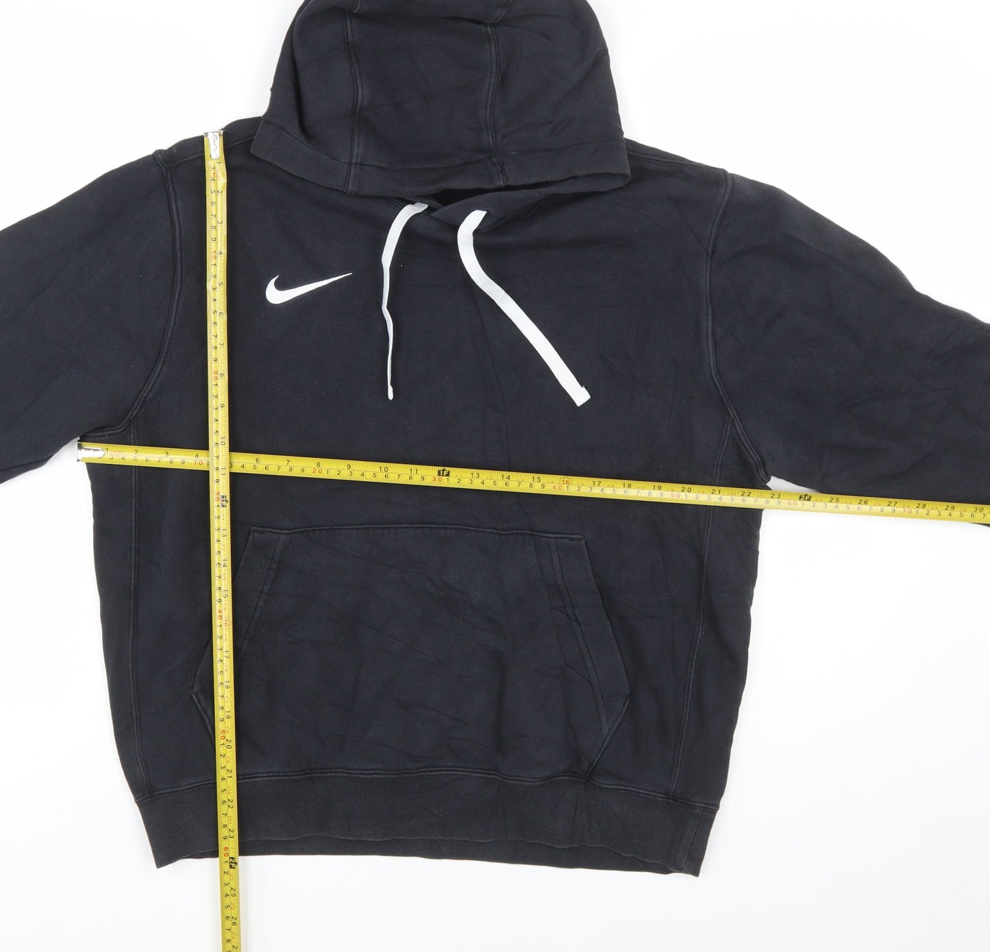 Nike Men's Black Hoodie M Pullover Cotton Blend Sportswear