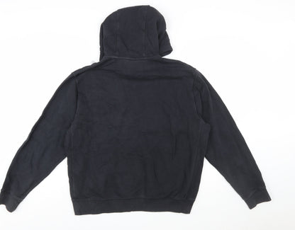 Nike Men's Black Hoodie M Pullover Cotton Blend Sportswear