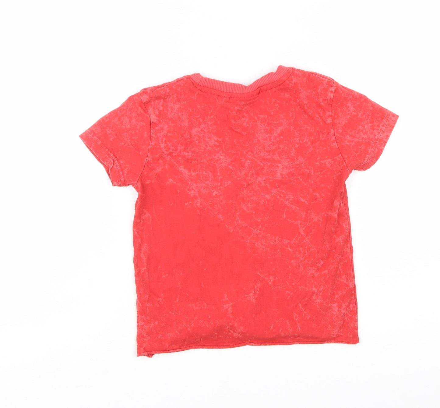 Daisy Street Women's Red Crew Neck Short Sleeve T-Shirt Size 6