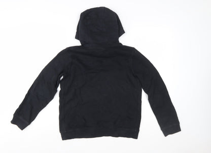 Nike Boys Black Pullover Hoodie Size L 147-158cm Cotton Blend Standard Fit