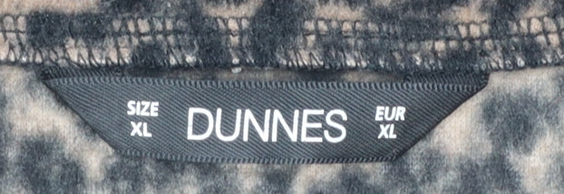 Dunnes Stores Women’s Brown Animal Print Fleece Zip Jacket XL