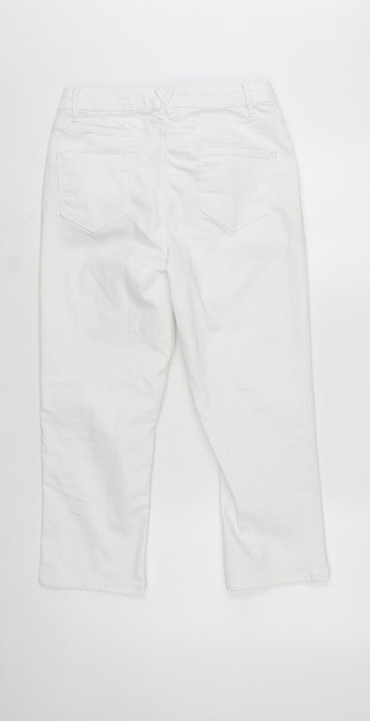 Dunnes Women’s White Cropped Stretch Jeans Size 10