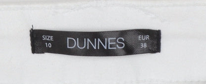 Dunnes Women’s White Cropped Stretch Jeans Size 10
