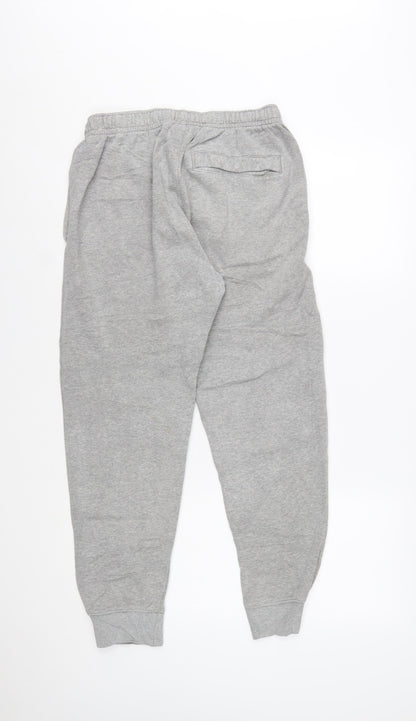 Nike Men's Grey Jogger Sweatpants Small Regular Fit Fleece
