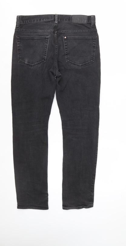 H&M Women Black Slim Skinny Jeans Size 14 Regular Fit Denim