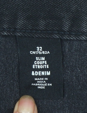 H&M Women Black Slim Skinny Jeans Size 14 Regular Fit Denim