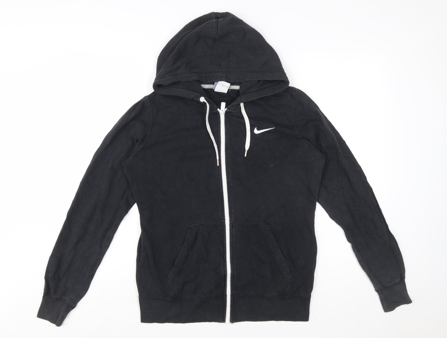 Nike Men's Black Full Zip Hoodie M Regular Fit Fleece Sportswear