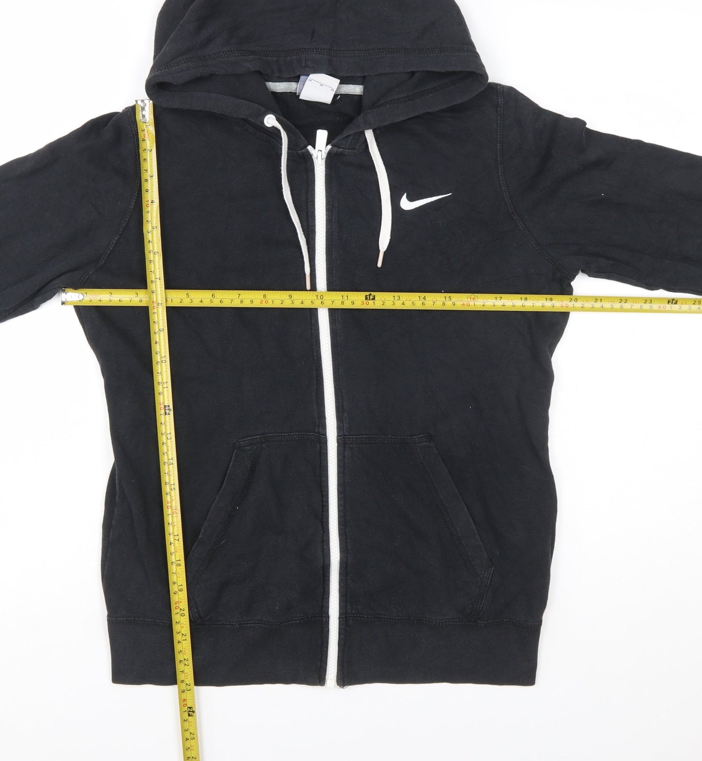 Nike Men's Black Full Zip Hoodie M Regular Fit Fleece Sportswear