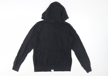 Nike Men's Black Full Zip Hoodie M Regular Fit Fleece Sportswear
