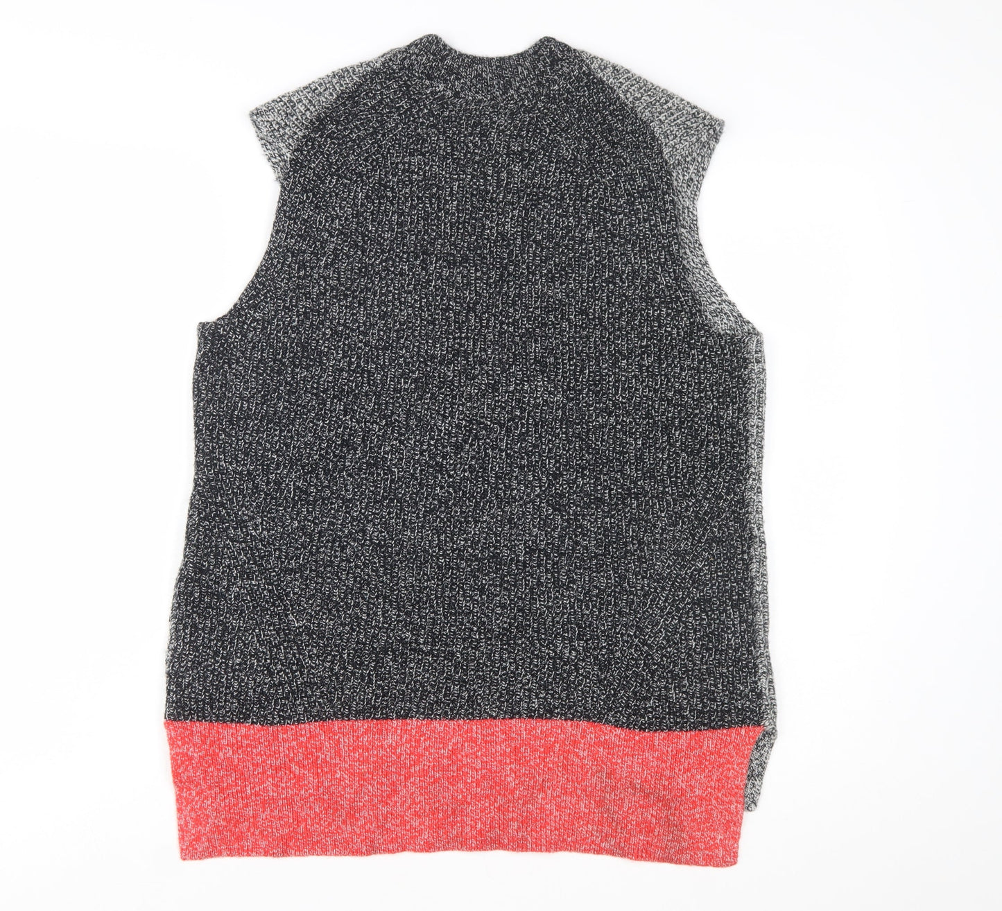 Marks and Spencer Women's Grey Knit Sleeveless Vest Jumper M