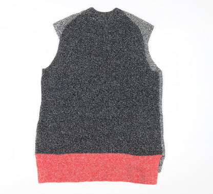 Marks and Spencer Women's Grey Knit Sleeveless Vest Jumper M