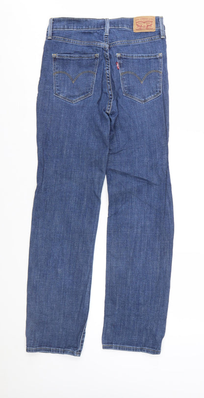 Levi’s Women Blue 314 Shaping Straight Stretch Jeans Size 26