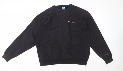 Champion Men's Black XL Pullover Crew Neck Sweatshirt