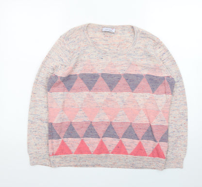 Marks and Spencer Women’s Multicoloured Argyle Knit Jumper Size 16
