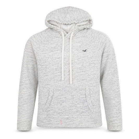 Hollister Womens Grey Hooded Pullover Sweatshirt Size S Fleece Lined