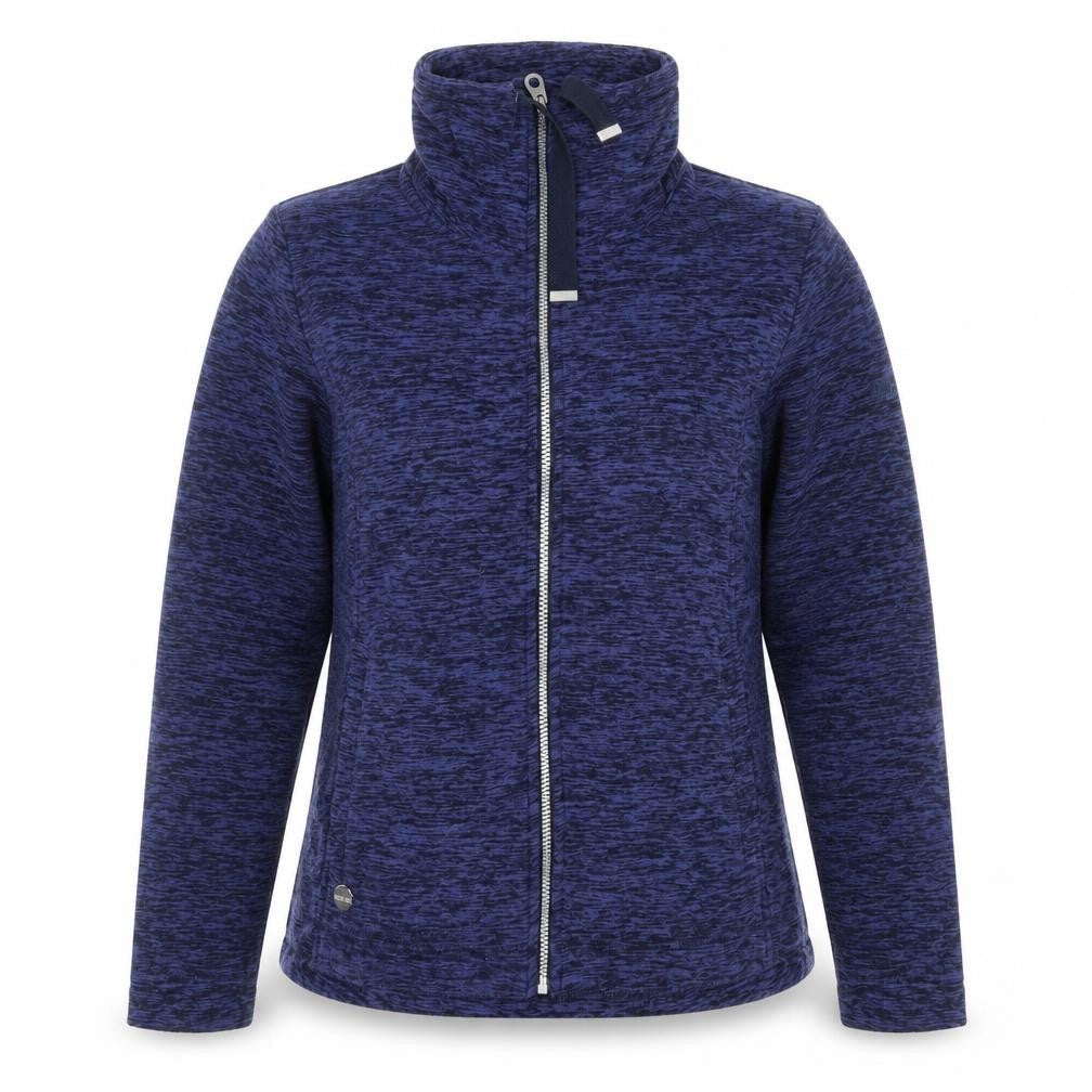 Regatta Womens Blue Soft Shell Fleece Zip Jacket Size 14
