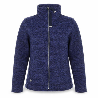 Regatta Womens Blue Soft Shell Fleece Zip Jacket Size 14