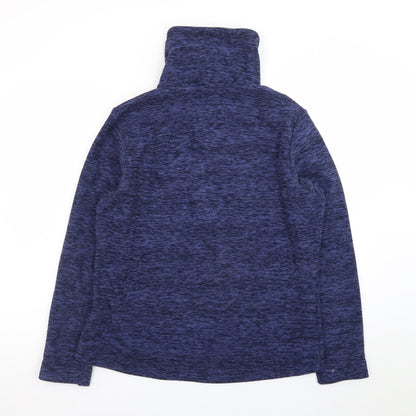 Regatta Womens Blue Soft Shell Fleece Zip Jacket Size 14