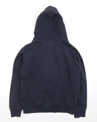 Hager Vor Men’s Blue Pullover Hoodie Medium Fleece Logo Regular Fit