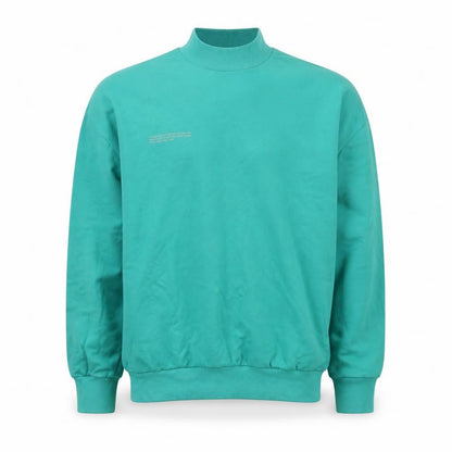 Pangaia Men's Green High Neck Organic Cotton Sweatshirt Size S