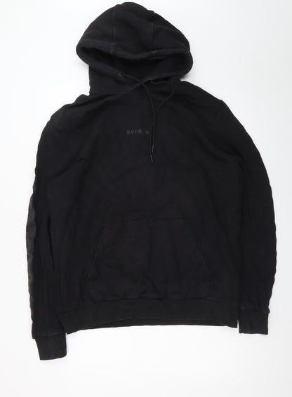 Everlast Mens Black Pullover Hoodie Medium Sports Fleece