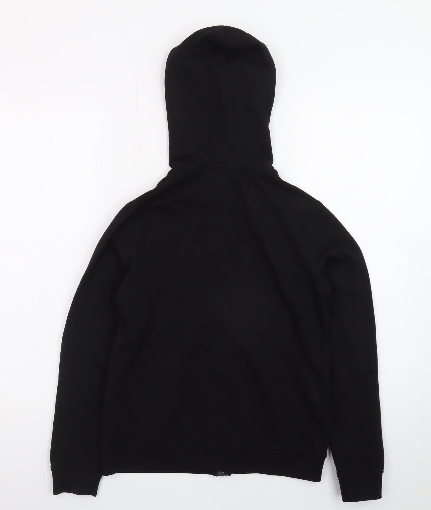 Guess Womens Black Size 12 Full Zip Hoodie Sweatshirt