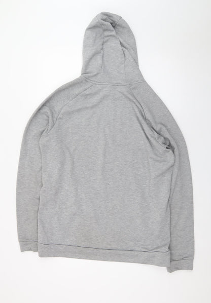 Nike Men's Grey Dri-Fit Pullover Hoodie Size L Sportswear