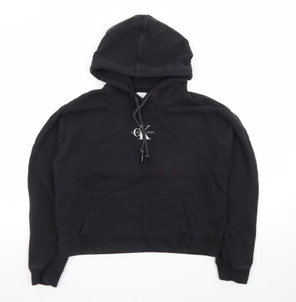 Calvin Klein Jeans Women's Black Pullover Hoodie Size M