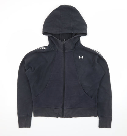Under Armour Women's Black Medium Full Zip Hoodie Threadborne