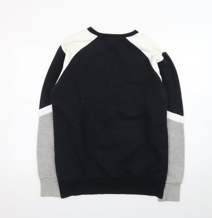 Ellesse Men's Black Colourblock Logo Sweatshirt Size M Pullover