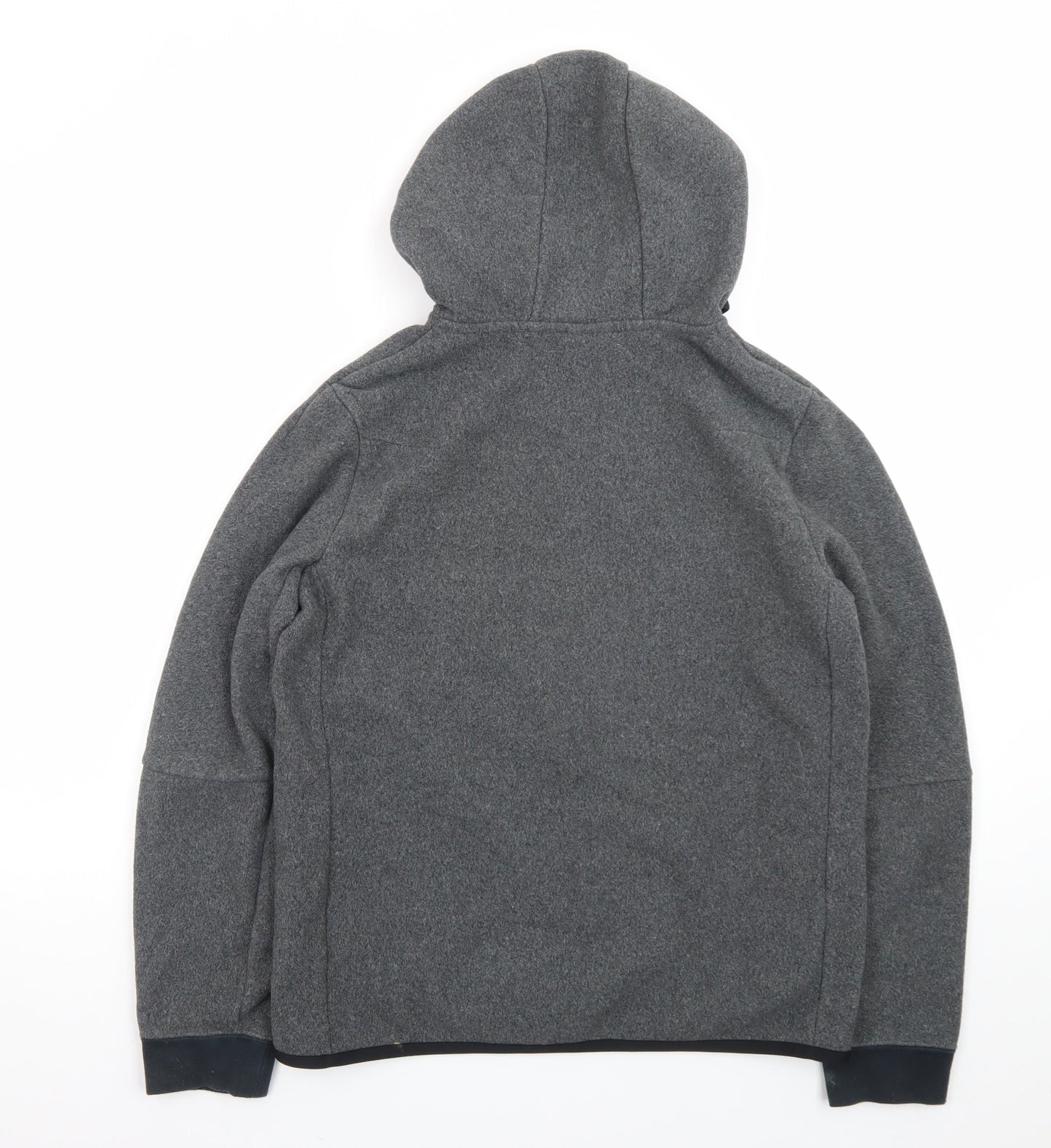 Nike Men’s Grey Full Zip Hoodie XL Fleece Sweatshirt