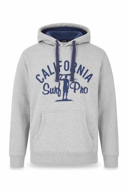 George Mens Grey Pullover Hoodie XX Large California Surf Graphic