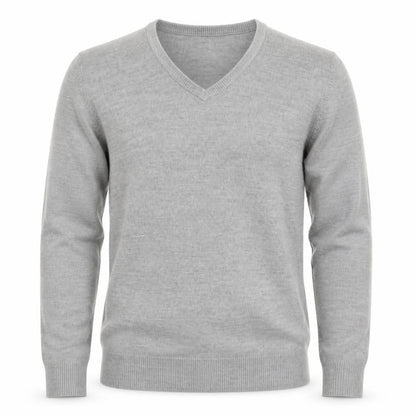 Cedarwood State Men's Grey V-Neck Pullover Sweatshirt Size S