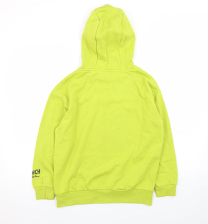 The Grinch Boys Green Hoodie 10-11 Years Pullover Christmas Graphic Print