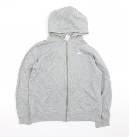 Nike Teens Grey Full Zip Hoodie XL Regular Fit
