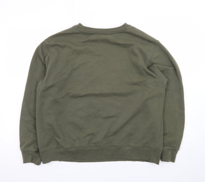 Marks and Spencer Women Green Sequin Star Sweatshirt Size 12