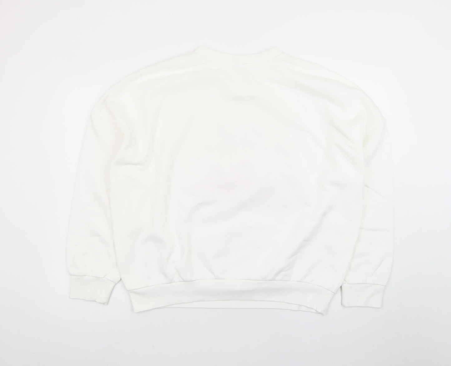 Disney Stitch Aloha White Sweatshirt Women's M 12-14 George
