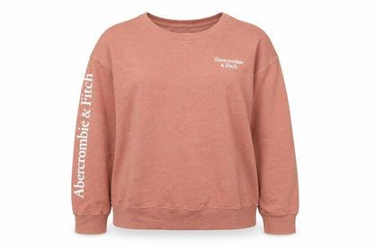 Abercrombie & Fitch Women's Brown Logo Pullover Sweatshirt XL