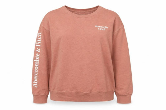 Abercrombie & Fitch Women's Brown Logo Pullover Sweatshirt XL