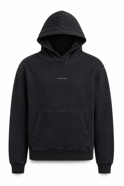 Calvin Klein Jeans Men's Black L Pullover Hoodie with Logo